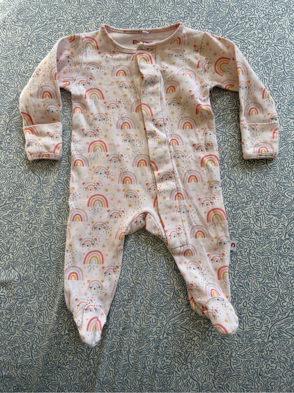 Magnetic Me Pink Rainbow & Star Footed One-Piece